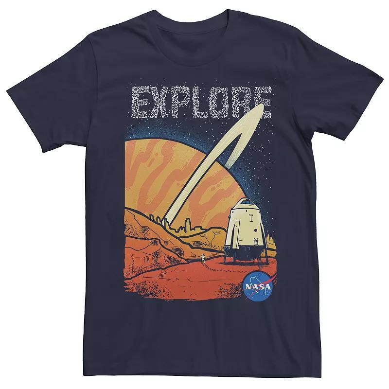 Mens NASA Planet Exploration Tee Blue Product Image