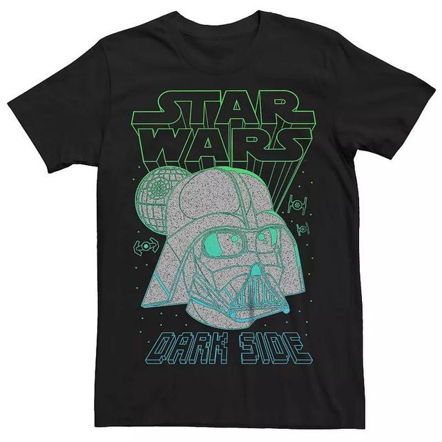 Big & Tall Star Wars Darth Vader Gradient Lines Dark Side Graphic Tee, Mens, Size: 3XL, Black Product Image