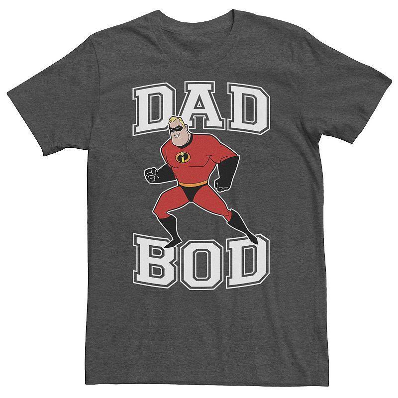 Big & Tall Disney / Pixar Incredibles Mr. Incredible Dad Bod Portrait Tee, Mens Dark Grey Product Image