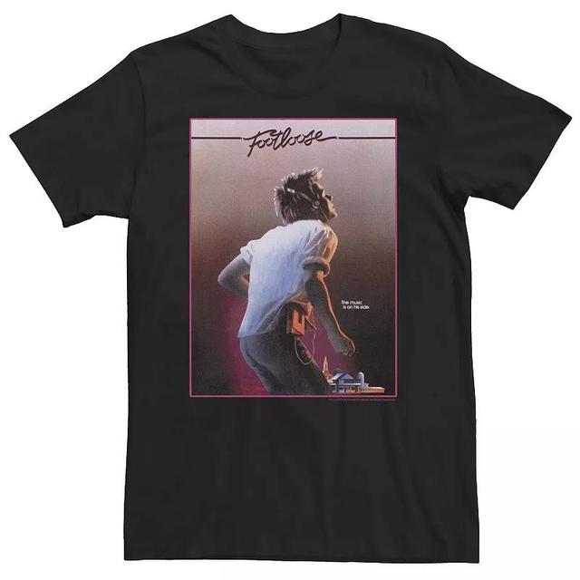 Big & Tall Footloose The Music Is On His Side Classic Poster Graphic Tee, Mens Product Image