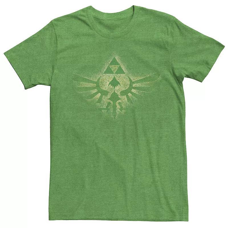 Mens Nintendo Zelda Skyward Sword Golden Triforce Tee Kelly Grey Product Image