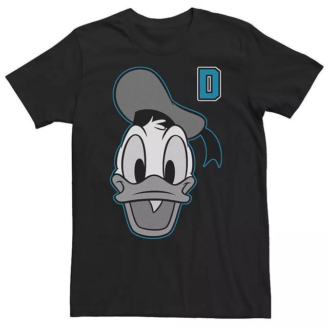 Big & Tall Disney Donald Duck Varsity Letter Face Tee, Mens Product Image