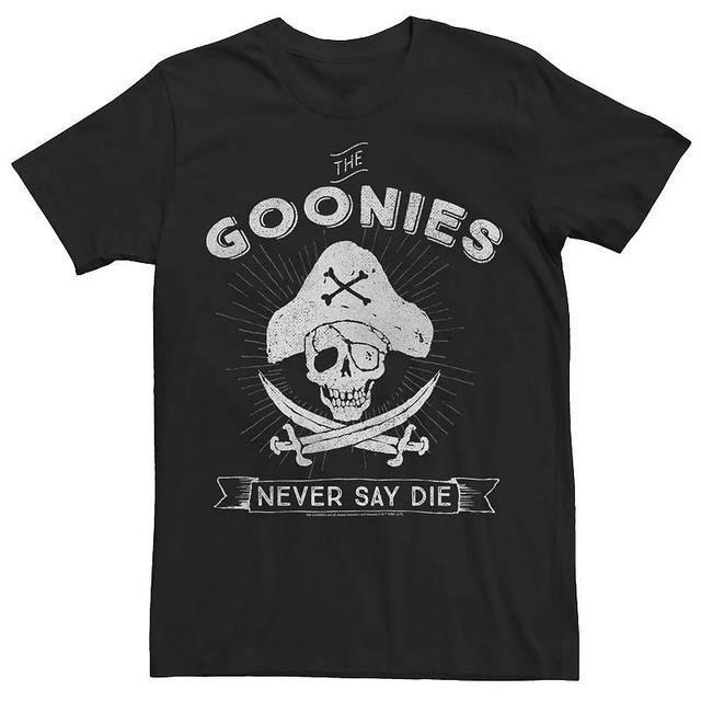 Mens The Goonies Never Say Die Pirate Captain Logo Tee Product Image