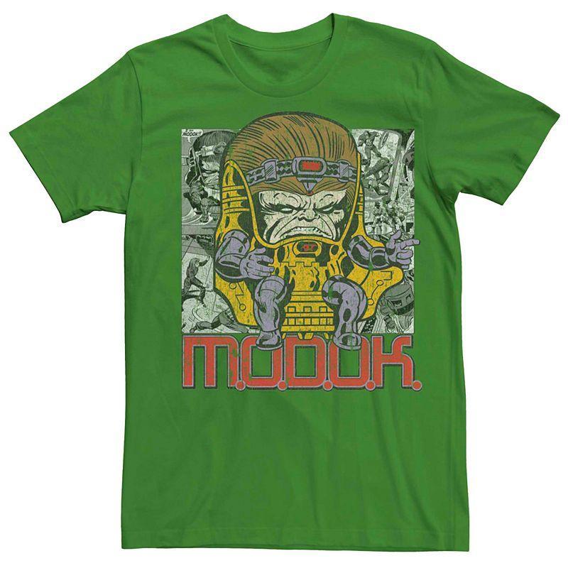 Mens Marvels M.O.D.O.K. Vintage Comic Collage Tee Product Image