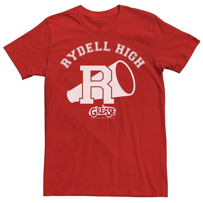 Mens Grease Rydell High White Stamp Tee Red Product Image