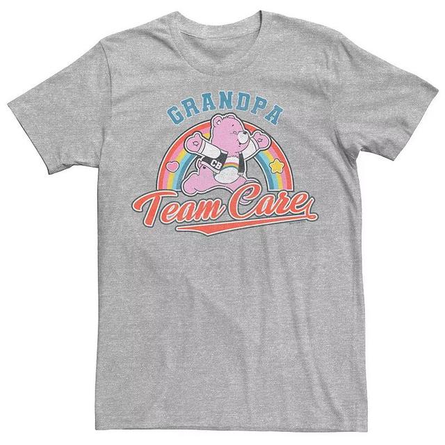 Mens Care Bears Grandpa Team Graphic Tee Athletic Grey Product Image