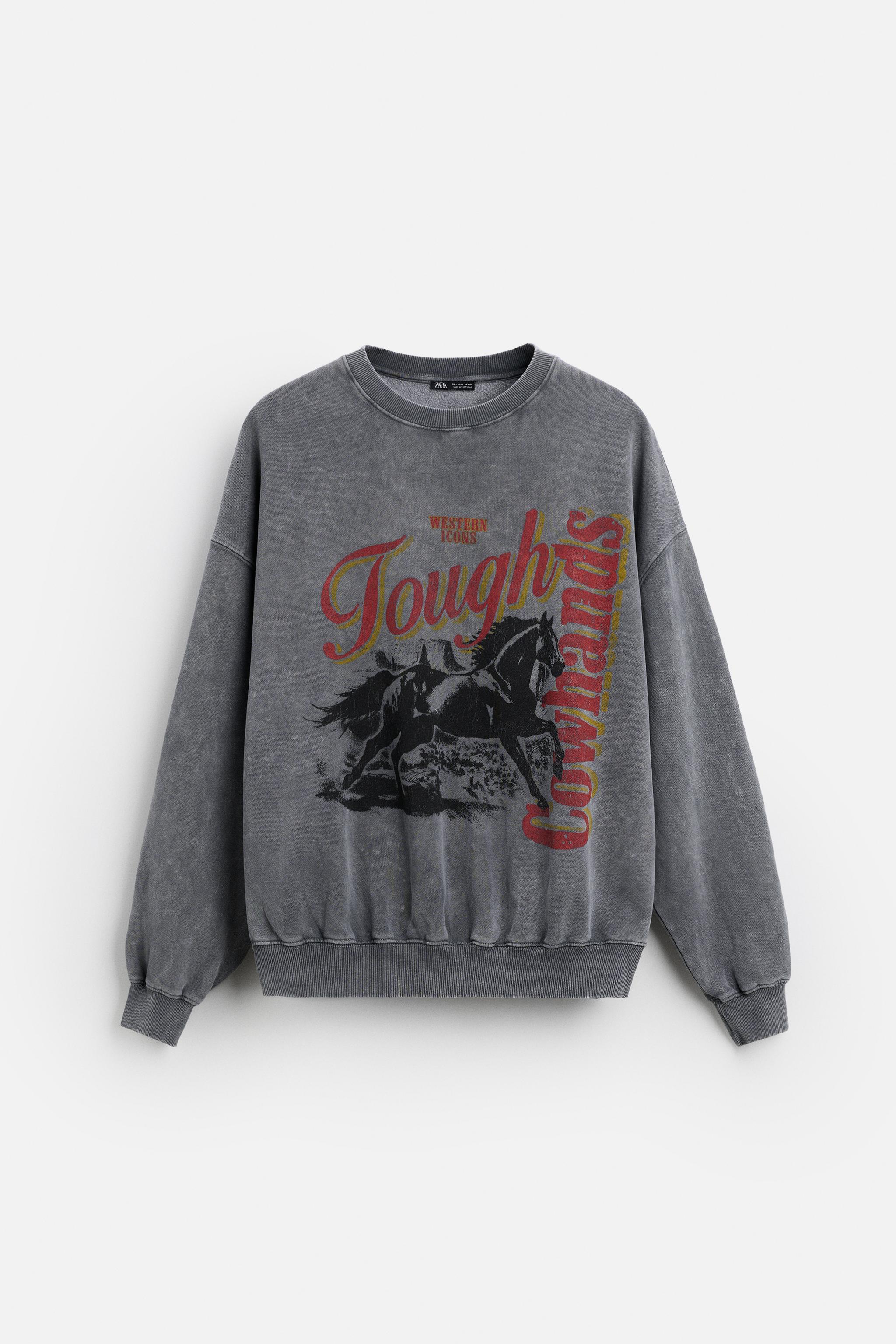 CONTRAST PRINT SWEATSHIRT Product Image