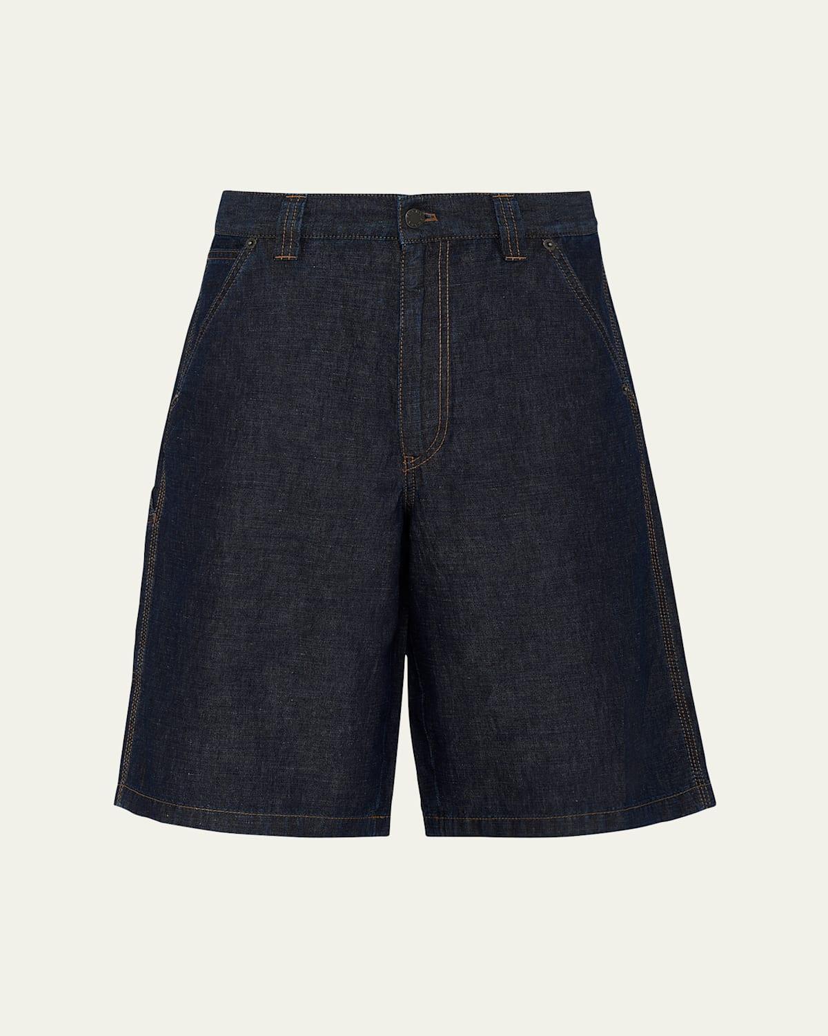 Mens Chambray Bermuda Shorts Product Image