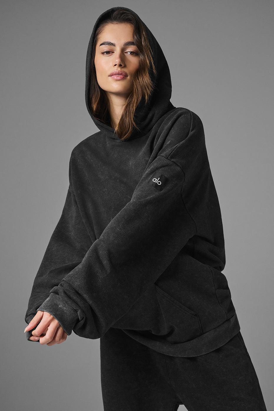 Chill Vintage Wash Hoodie - Black Wash Female Product Image