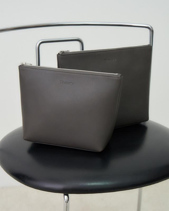 Medium Zip Pouch in Leather Product Image