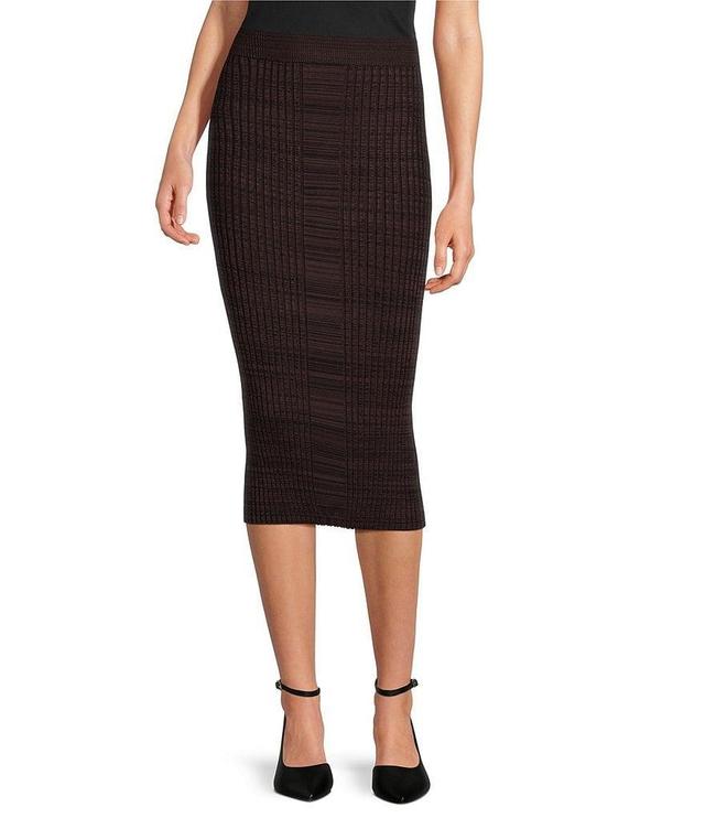 BOSS by Hugo Boss Farmina Ribbed Knit Bodycon Midi Skirt Product Image