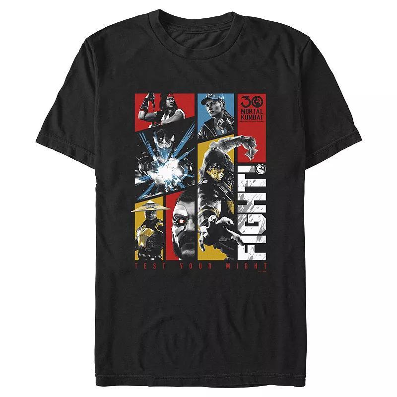 Mens Mortal Kombat Fight Test Your Might Graphic Tee Product Image