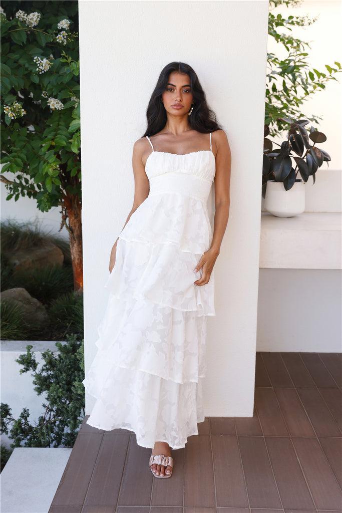 Thriving Now Maxi Dress White Product Image