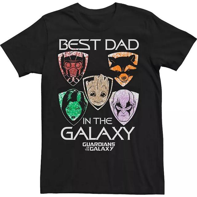 Big & Tall Marvel Guardians Best Dad Fathers Day Tee, Mens Product Image