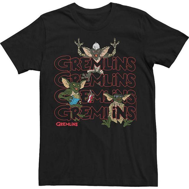 Mens Gremlins Text Stack Tee Product Image