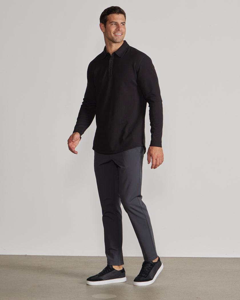 Thermal Long Sleeve Polo Product Image