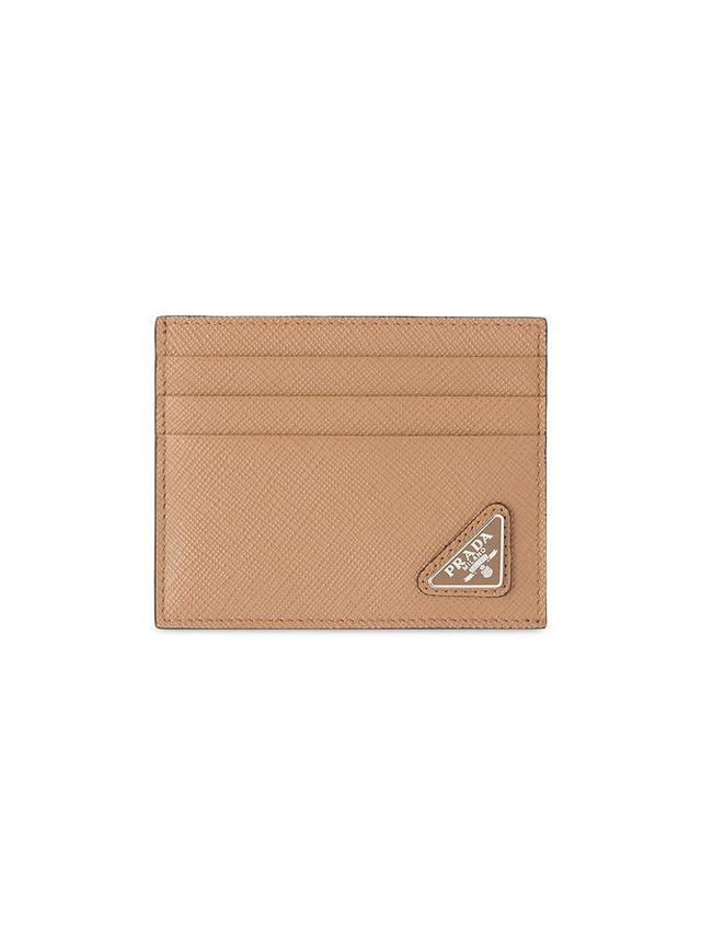 Mens Saffiano Leather Card Holder Product Image