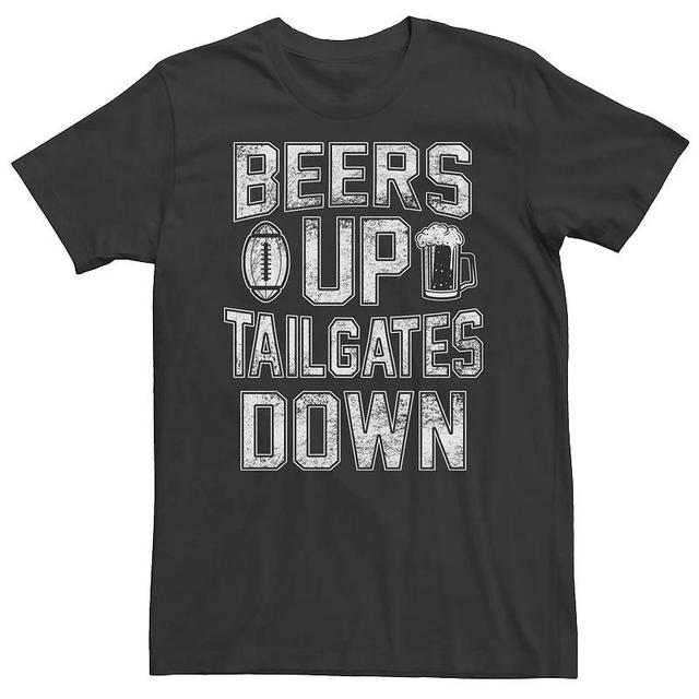 Mens Beers Up, Tailgates Down Graphic Tee Product Image