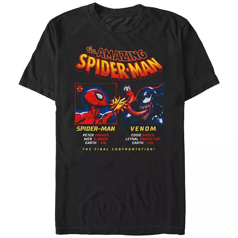 Mens Spider-Man Spidey VS Venom Poster Graphic Tee Product Image