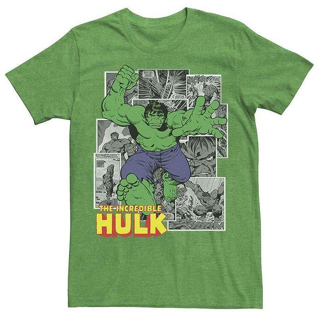 Mens Marvel Avengers The Incredible Hulk Comic Panel Portrait Graphic Tee Product Image