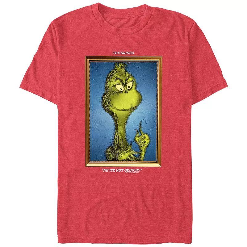 Big & Tall Dr. Seuss Grinch Portrait Never Not Grinchy Graphic Tee, Mens Product Image