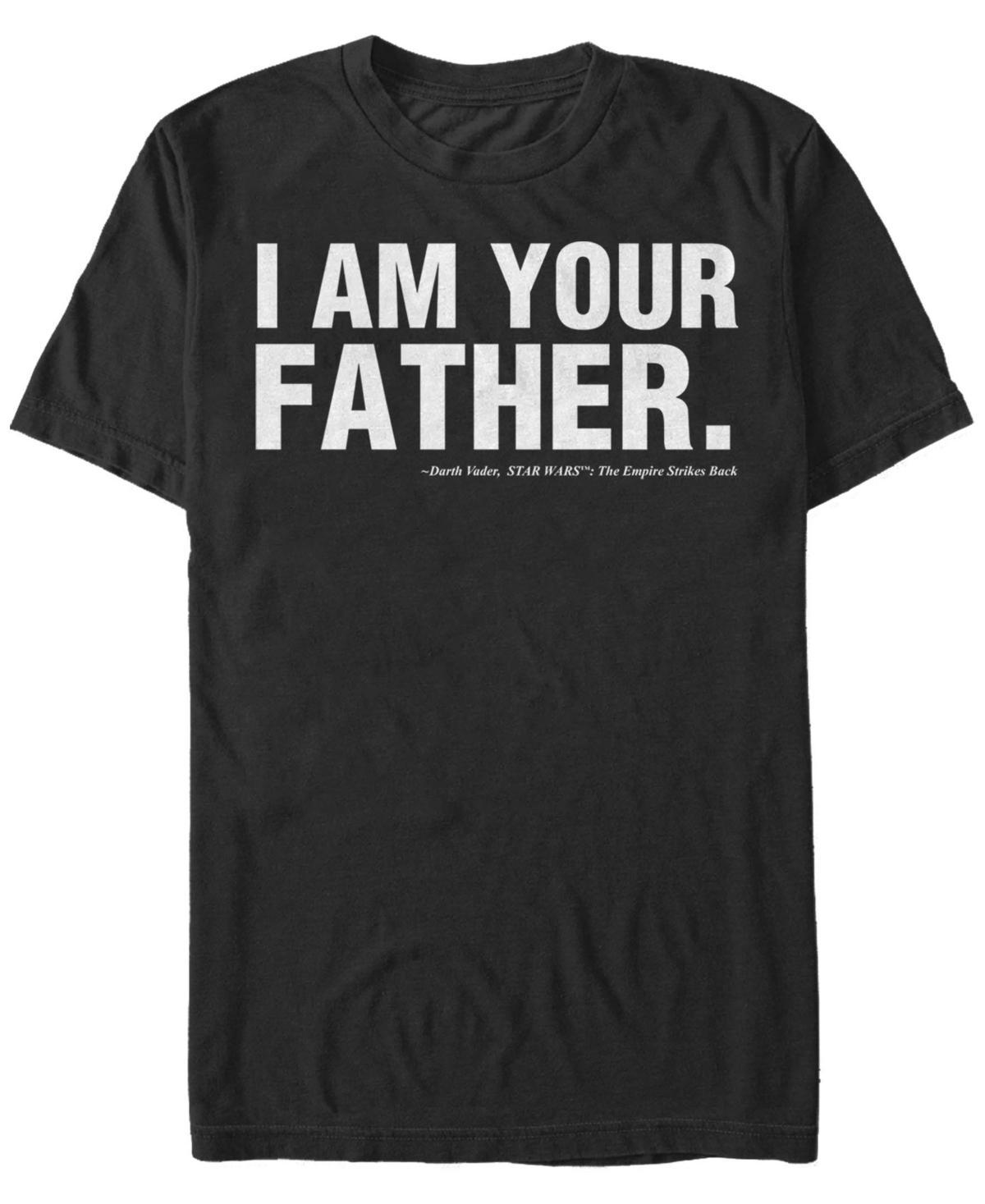 Fifth Sun Mens Star Wars Fathers Day I Am Your Father Text Movie Quote Short Sleeve T-shirt Product Image