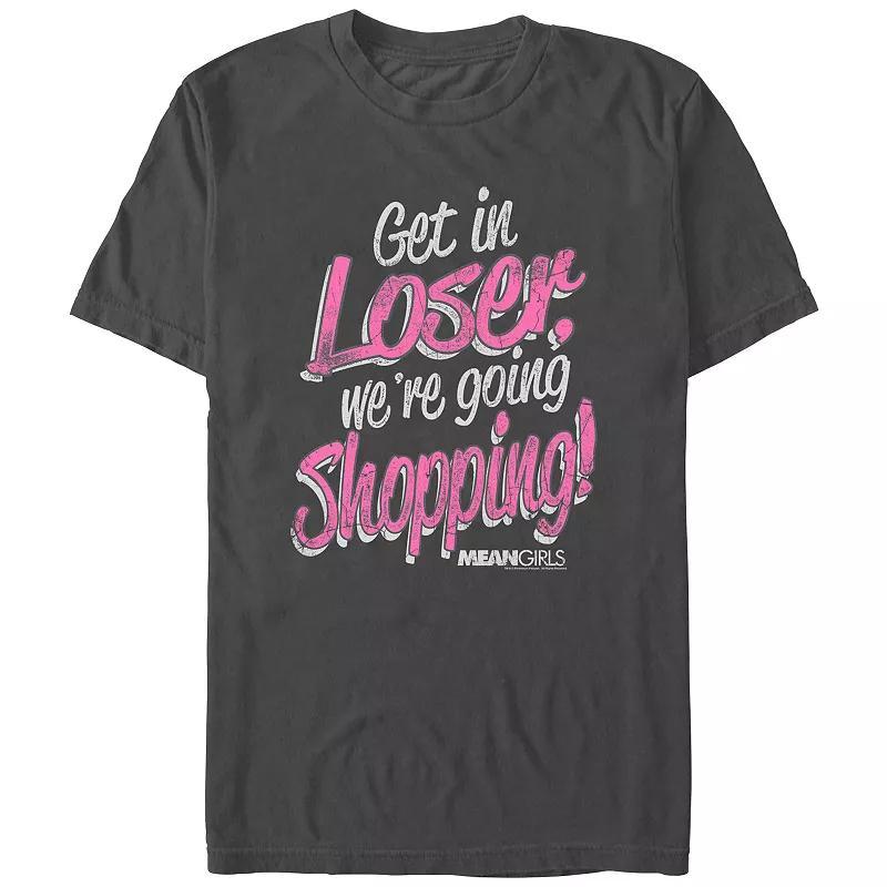 Mens Mean Girls Get In Loser Were Going Shopping Graphic Tee Grey Product Image