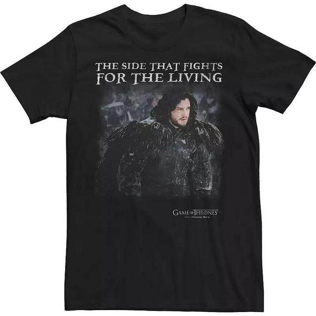 Mens Game Of Thrones Jon Snow The Side That Fights For The Living Tee Product Image