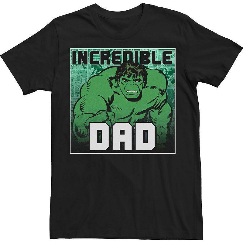 Big & Tall Marvel Hulk Fathers Day Incredible Dad Tee, Mens Product Image