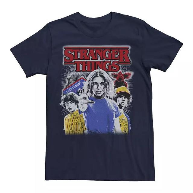 Mens Stranger Things Eleven Poster Graphic Tee Blue Product Image