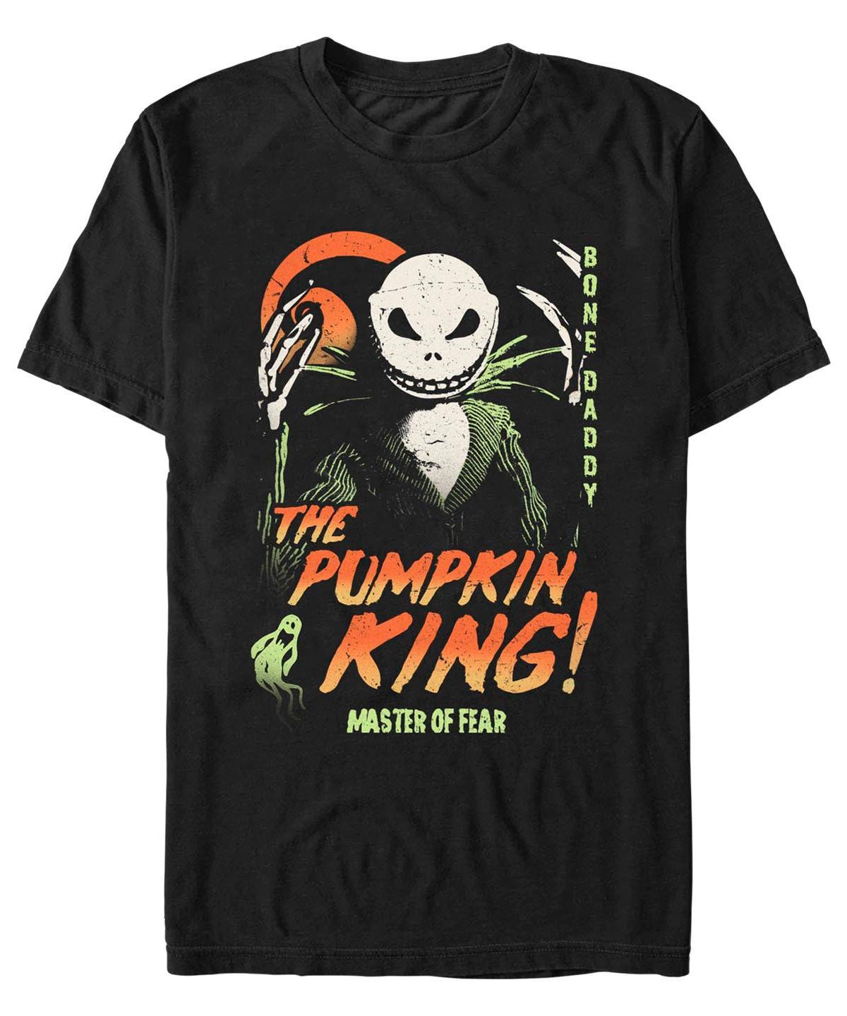 Fifth Sun Mens Nightmare Before Christmas Pumpkin King Short Sleeves T-shirt Product Image