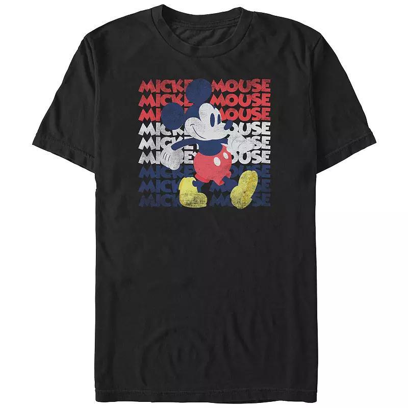 Disneys Mickey Mouse Red White And Blue Big & Tall Graphic Tee, Mens Product Image