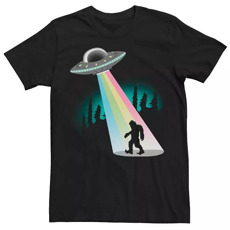 Mens UFO Rainbow Sasquatch Graphic Tee Product Image