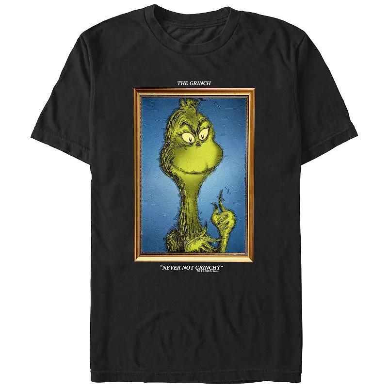 Big & Tall Dr. Seuss Grinch Portrait Never Not Grinchy Graphic Tee, Mens Product Image