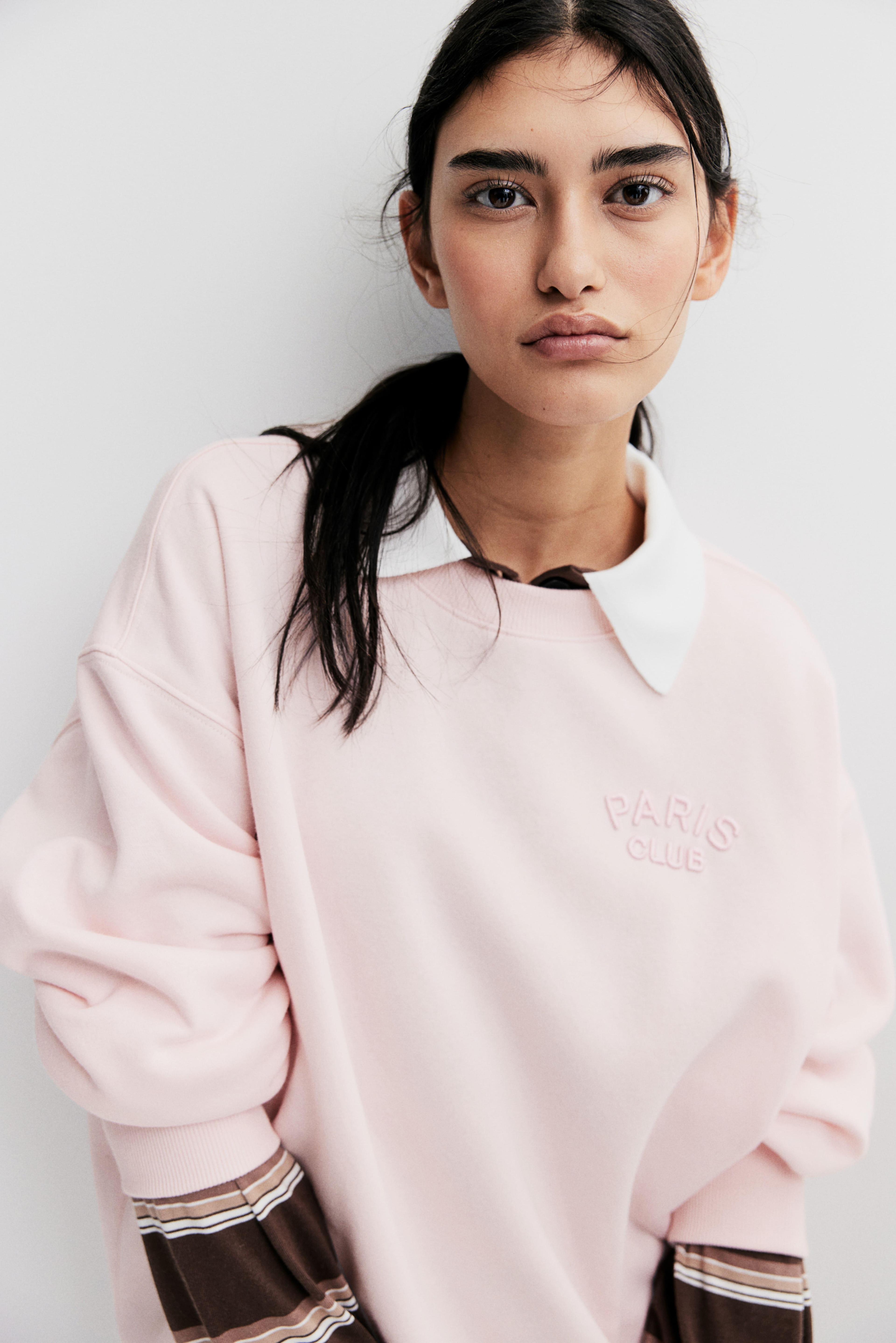 Sweatshirt with Text Motif Product Image