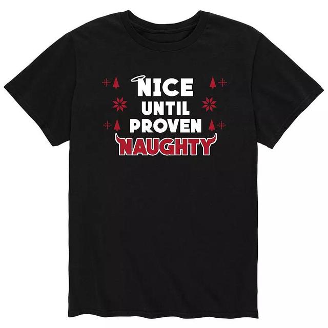 Mens Nice Until Proven Naughty Graphic Tee Product Image