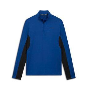 PUMA FIT Polyspan Quarter Zip Men's Pullover in Cobalt Glaze/Black Product Image