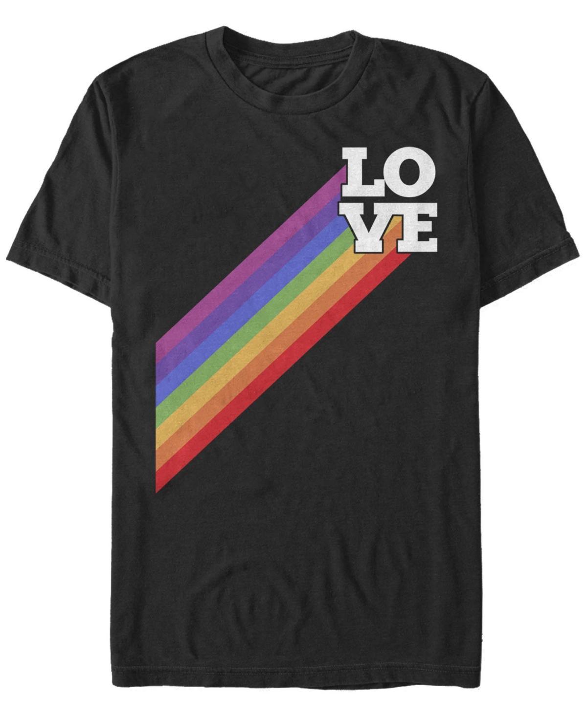 Fifth Sun Mens Tee Shirts BLACK - Black Rainbow Love Tee - Men Product Image