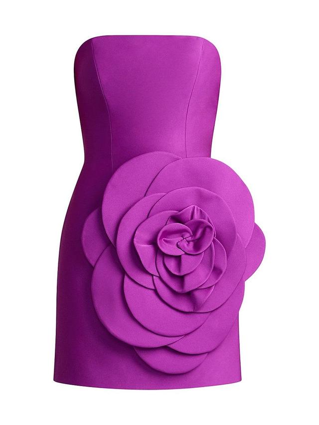 Womens Flower Strapless Minidress Product Image