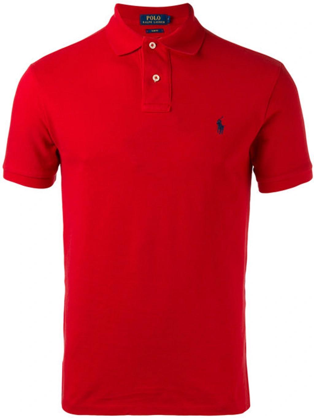 Slim-fit Polo Shirt In Red Product Image