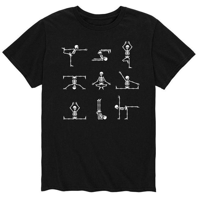 Mens Skeleton Yoga Poses Tee Product Image