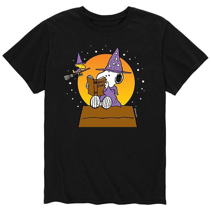 Mens Peanuts Sorcerer Snoopy Tee Grey Product Image