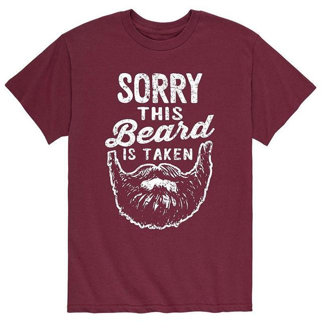 Mens Sorry This Beard Is Taken Tee Black Product Image