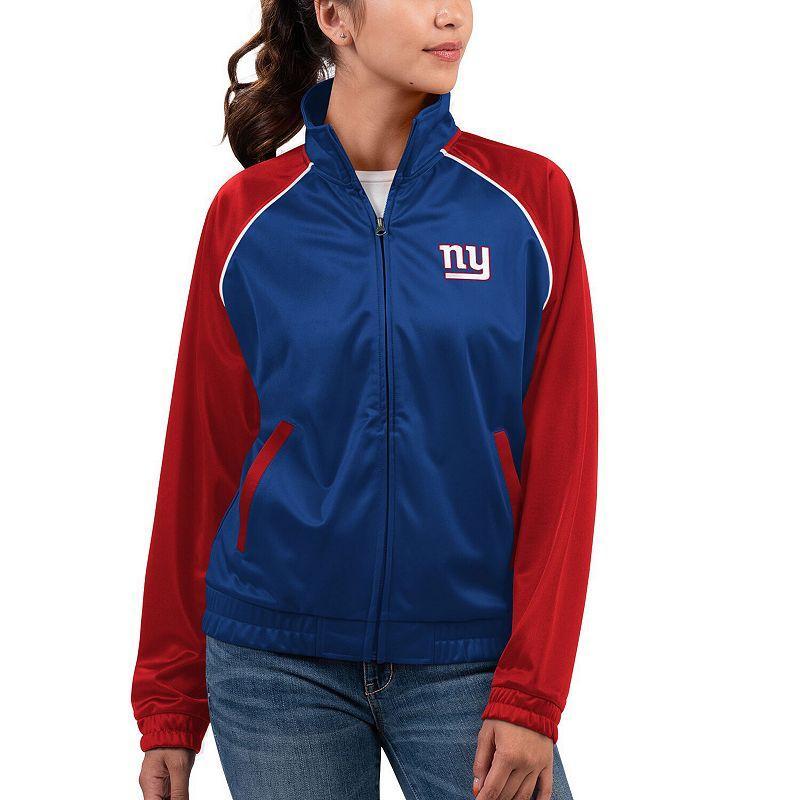 Womens G-III 4Her by Carl Banks Royal New York Giants Showup Fashion Dolman Full-Zip Track Jacket Product Image