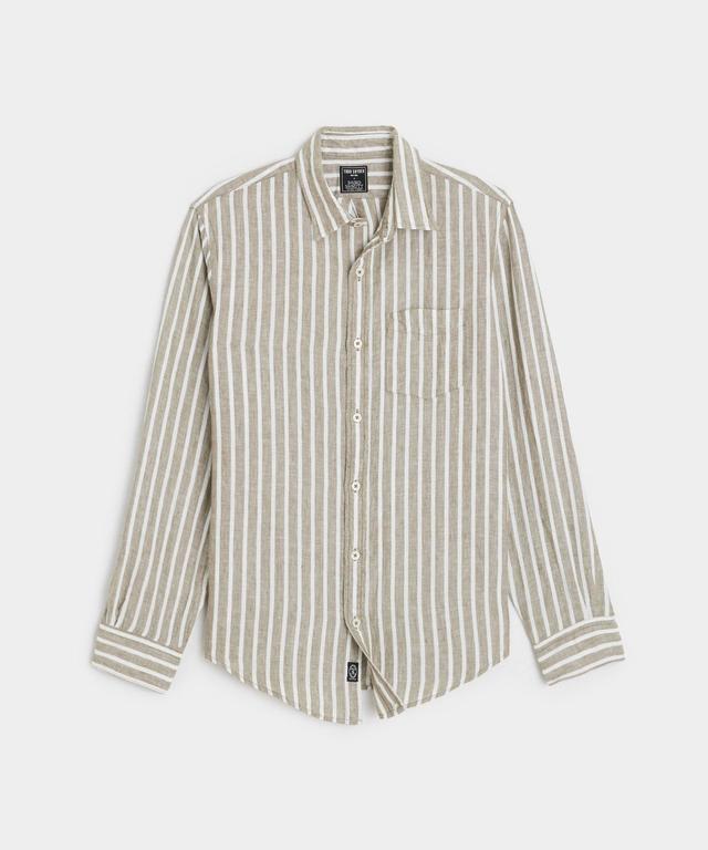 Slim Fit Sea Soft Irish Linen Shirt Stripe Product Image