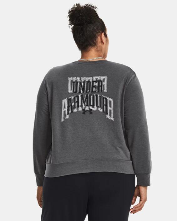 Women's UA Rival Terry Graphic Crew Product Image