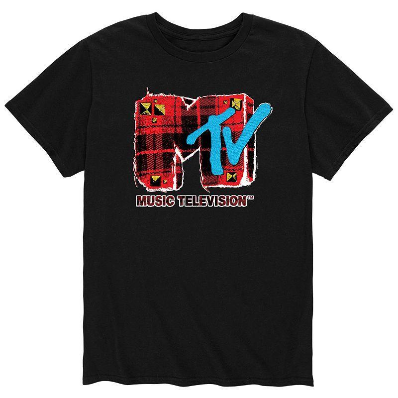 Mens MTV Grunge Plaid Tee Product Image