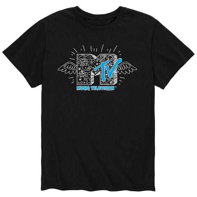 Mens MTV Doodle Logo Tee Product Image