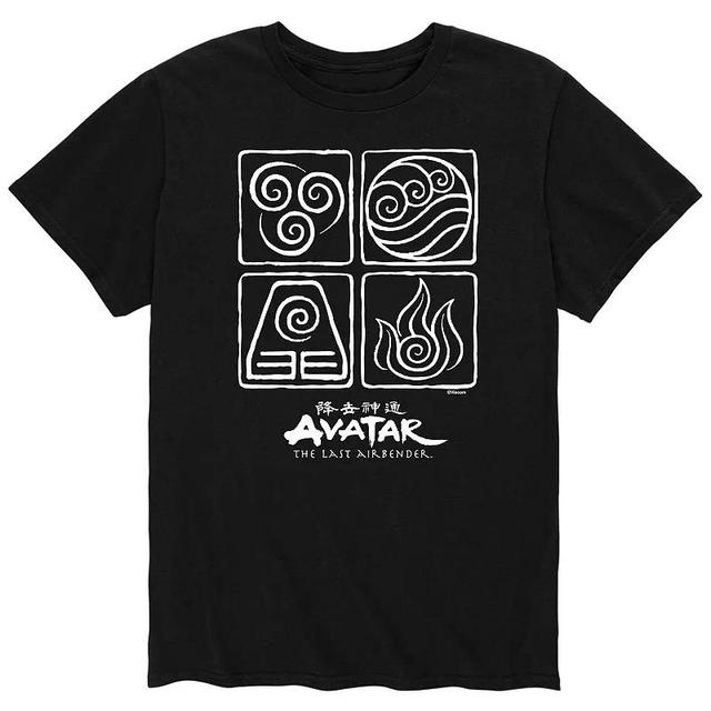 Mens Avatar Four Elements White Tee Product Image