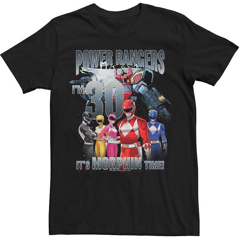 Mens Power Rangers Im 30 Its Morphin Time Tee Black Product Image